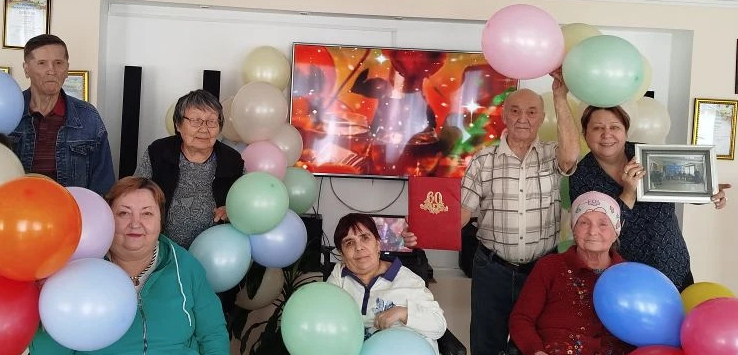 Юбилей получателя социальных услуг Ольги Михайловны Лебедевой