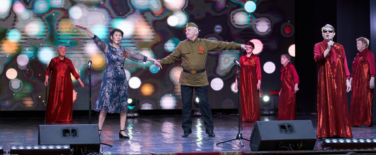 Фотоматериалы с Городского фестиваля ветеранских коллективов «В память о Великой Победе»